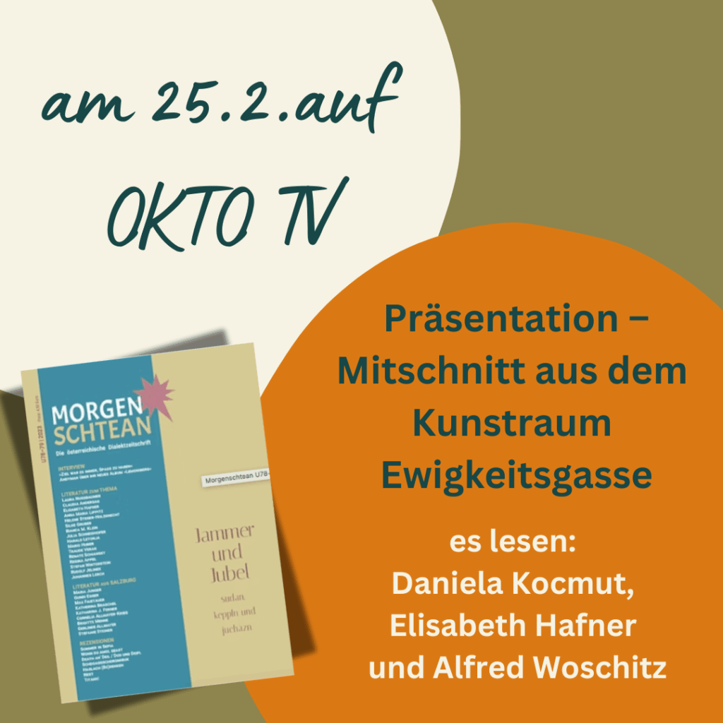 Morgenschtean-Präsentation im Kunstraum Ewigkeitsgasse